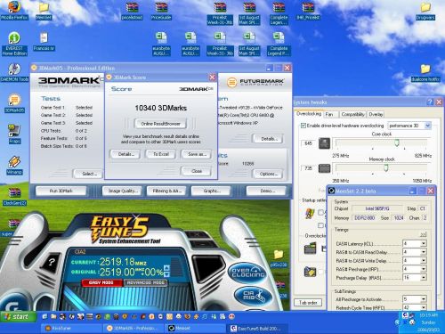 1157272674 25 FT18874 Core 2 3dmark 05 10340  2519 