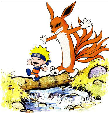 1210184395 24 FT848 Naruto Calvin And Hobbes